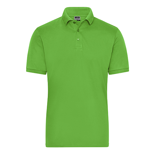 JN1806_Polo_Herren_Organic_limegreen_front