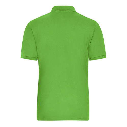 JN1806_Polo_Herren_Organic_limegreen_back